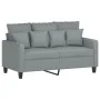 Sofa set with cushions 2 pieces light gray fabric by , Sofas - Ref: Foro24-3201664, Price: 477,64 €, Discount: %