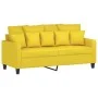Juego de sofás con cojines 2 piezas tela amarillo claro de , Sofás - Ref: Foro24-3201653, Precio: 365,38 €, Descuento: %