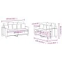 Sofagarnitur mit Kissen 2-teilig aus hellgelbem Stoff von , Sofas - Ref: Foro24-3201653, Preis: 365,38 €, Rabatt: %