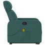 Silla de masaje reclinable de pie de tela verde oscura en Sillones | Comprar online en Foru.es