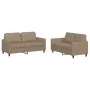 Juego de sofás con cojines 2 piezas cuero sintético capuchino de , Sofás - Ref: Foro24-3201754, Precio: 382,53 €, Descuento: %