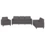 Juego de sofás con cojines 3 piezas cuero sintético gris de , Sofás - Ref: Foro24-3201742, Precio: 576,71 €, Descuento: %