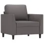 Juego de sofás con cojines 3 piezas cuero sintético gris de , Sofás - Ref: Foro24-3201742, Precio: 576,71 €, Descuento: %