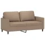 Sofá de 2 plazas de cuero sintético color capuchino 140 cm de , Sofás - Ref: Foro24-359337, Precio: 211,39 €, Descuento: %