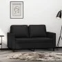 Sofá de 2 plazas de cuero sintético negro 120 cm de , Sofás - Ref: Foro24-359328, Precio: 212,86 €, Descuento: %