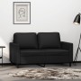 Sofá de 2 plazas de cuero sintético negro 120 cm de , Sofás - Ref: Foro24-359328, Precio: 215,95 €, Descuento: %