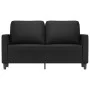 Sofá de 2 plazas de cuero sintético negro 120 cm de , Sofás - Ref: Foro24-359328, Precio: 212,86 €, Descuento: %