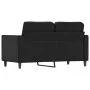 Sofá de 2 plazas de cuero sintético negro 120 cm de , Sofás - Ref: Foro24-359328, Precio: 212,86 €, Descuento: %