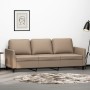 Sofá de 3 plazas de cuero sintético color capuchino 180 cm de , Sofás - Ref: Foro24-359342, Precio: 284,41 €, Descuento: %