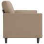 Sofá de 3 plazas de cuero sintético color capuchino 180 cm de , Sofás - Ref: Foro24-359342, Precio: 284,41 €, Descuento: %