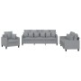 Juego de sofás con cojines 3 piezas tela gris claro de , Sofás - Ref: Foro24-3201632, Precio: 654,74 €, Descuento: %