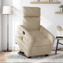 Silla de masaje reclinable de pie de tela color crema en Sillones | Comprar online en Foru.es