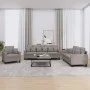 Juego de sofás con cojines 3 piezas tela gris taupe de , Sofás - Ref: Foro24-3201639, Precio: 640,11 €, Descuento: %