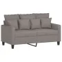 Juego de sofás con cojines 3 piezas tela gris taupe de , Sofás - Ref: Foro24-3201639, Precio: 640,11 €, Descuento: %
