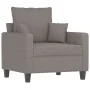 Juego de sofás con cojines 3 piezas tela gris taupe de , Sofás - Ref: Foro24-3201639, Precio: 640,11 €, Descuento: %