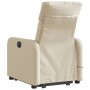 Silla de masaje reclinable de pie de tela color crema en Sillones | Comprar online en Foru.es