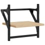 Estantes de pared con barras 2 uds roble Sonoma 30x25x30 cm de , Estantes y estanterías - Ref: Foro24-836234, Precio: 19,35 €...