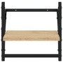 Estantes de pared con barras 2 uds roble Sonoma 30x25x30 cm de , Estantes y estanterías - Ref: Foro24-836234, Precio: 19,35 €...