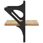 Estantes de pared con barras 2 uds roble Sonoma 30x25x30 cm de , Estantes y estanterías - Ref: Foro24-836234, Precio: 19,35 €...
