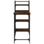 Escritorio de ordenador con estantes roble marrón 120x47x109 cm de , Escritorios - Ref: Foro24-836217, Precio: 69,12 €, Descu...
