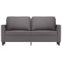 Sofá de 2 plazas de cuero sintético gris 140 cm de , Sofás - Ref: Foro24-359335, Precio: 209,33 €, Descuento: %