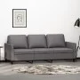 Sofá de 3 plazas de cuero sintético gris 180 cm de , Sofás - Ref: Foro24-359340, Precio: 279,55 €, Descuento: %