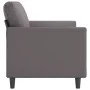 Sofá de 3 plazas de cuero sintético gris 180 cm de , Sofás - Ref: Foro24-359340, Precio: 279,55 €, Descuento: %