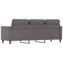 Sofá de 3 plazas de cuero sintético gris 180 cm de , Sofás - Ref: Foro24-359340, Precio: 283,84 €, Descuento: %