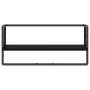 Estante de pared con barra negro 65x25x30 cm de , Estantes y estanterías - Ref: Foro24-836288, Precio: 21,60 €, Descuento: %
