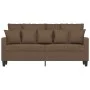Sofá de 2 plazas de tela marrón 140 cm de , Sofás - Ref: Foro24-359270, Precio: 205,19 €, Descuento: %