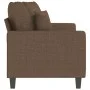 Sofá de 2 plazas de tela marrón 140 cm de , Sofás - Ref: Foro24-359270, Precio: 205,19 €, Descuento: %