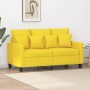 Sofá de 2 plazas de tela amarillo claro 120 cm de , Sofás - Ref: Foro24-359264, Precio: 223,90 €, Descuento: %