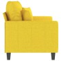 Sofá de 2 plazas de tela amarillo claro 120 cm de , Sofás - Ref: Foro24-359264, Precio: 223,90 €, Descuento: %