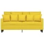 2 seater sofa in light yellow fabric 140 cm by , Sofas - Ref: Foro24-359272, Price: 163,70 €, Discount: %