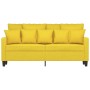 Sofá de 2 plazas de tela amarillo claro 140 cm de , Sofás - Ref: Foro24-359272, Precio: 172,68 €, Descuento: %