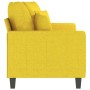 Sofá de 2 plazas de tela amarillo claro 140 cm de , Sofás - Ref: Foro24-359272, Precio: 172,68 €, Descuento: %