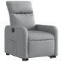 Sillón eléctrico reclinable elevable de tela gris claro en Sillones | Comprar online en Foru.es