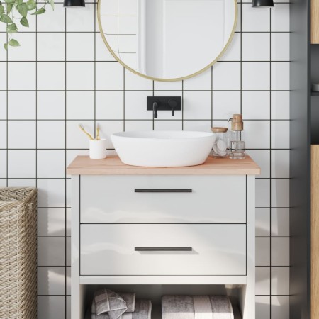 Encimera de baño madera maciza de haya 80x40x2,5 cm de , Encimeras - Ref: Foro24-355988, Precio: 58,23 €, Descuento: %