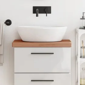 Badezimmerarbeitsplatte aus massivem Buchenholz, 60 x 40 x 4 cm von , Arbeitsplatten - Ref: Foro24-356007, Preis: 68,58 €, Ra...