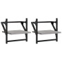 Estantes de pared con barras 2 uds gris Sonoma 30x25x30 cm de , Estantes y estanterías - Ref: Foro24-836236, Precio: 19,90 €,...