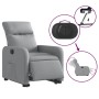 Sillón eléctrico reclinable elevable de tela gris claro en Sillones | Comprar online en Foru.es