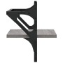 Estantes de pared con barras 2 uds gris Sonoma 30x25x30 cm de , Estantes y estanterías - Ref: Foro24-836236, Precio: 19,90 €,...