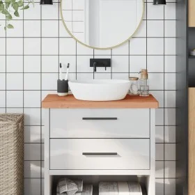 Encimera de baño madera maciza de haya 80x40x4 cm de , Encimeras - Ref: Foro24-356005, Precio: 94,17 €, Descuento: %
