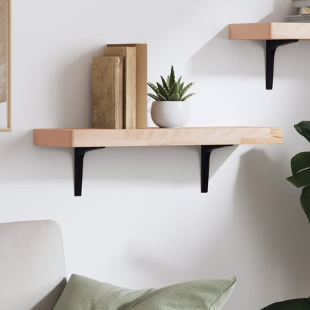 Estante de pared madera maciza de haya 60x20x4 cm de , Estantes y estanterías - Ref: Foro24-356018, Precio: 29,16 €, Descuent...