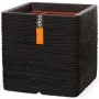 Capi Macetero Nature Rib cuadrado negro 40x40 cm KBLR903 de Capi, Maceteros y jardineras - Ref: Foro24-424205, Precio: 88,75 ...