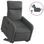 Sillón eléctrico reclinable elevable de tela gris oscuro en Sillones | Comprar online en Foru.es