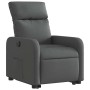 Sillón eléctrico reclinable elevable de tela gris oscuro en Sillones | Comprar online en Foru.es