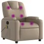 Cappuccinofarbener Massage-Liegestuhl aus Kunstleder von , Sessel - Ref: Foro24-372402, Preis: 266,32 €, Rabatt: %