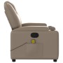 Sillón de masaje reclinable cuero sintético color capuchino de , Sillones - Ref: Foro24-372402, Precio: 271,38 €, Descuento: %