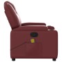 Sillón de masaje reclinable cuero sintético rojo tinto de , Sillones - Ref: Foro24-372400, Precio: 258,31 €, Descuento: %